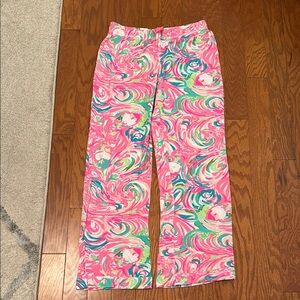 Lilly Pulitzer Colorful Swirl Pattern Pajama Pants S